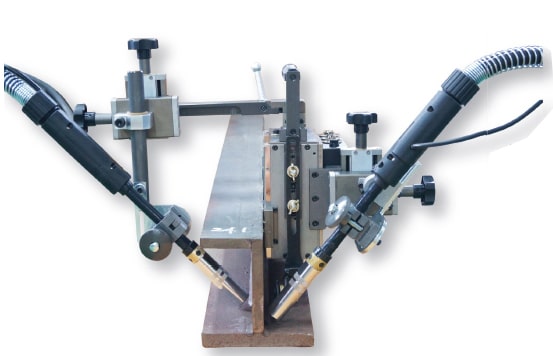 cs 41b wall travelling fillet stitch and continuous welder with 2 torches